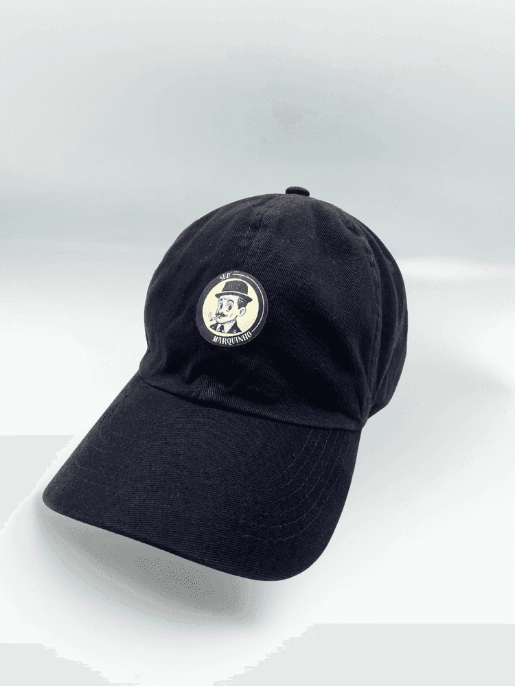 Boné Dadhat Preto Logo Seu Marquinho