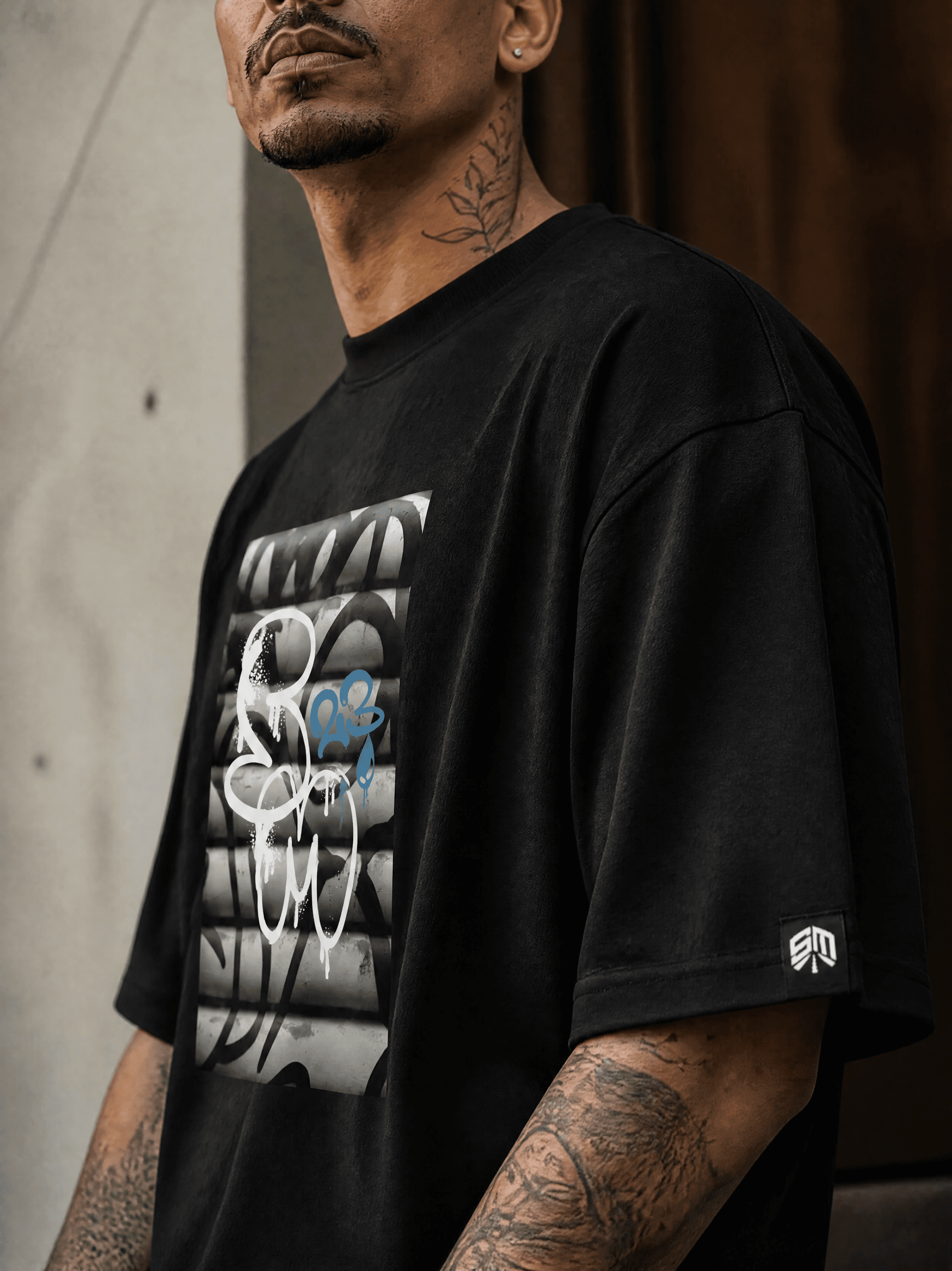 Camiseta Street Logo Grafite SM Preta - foto 3